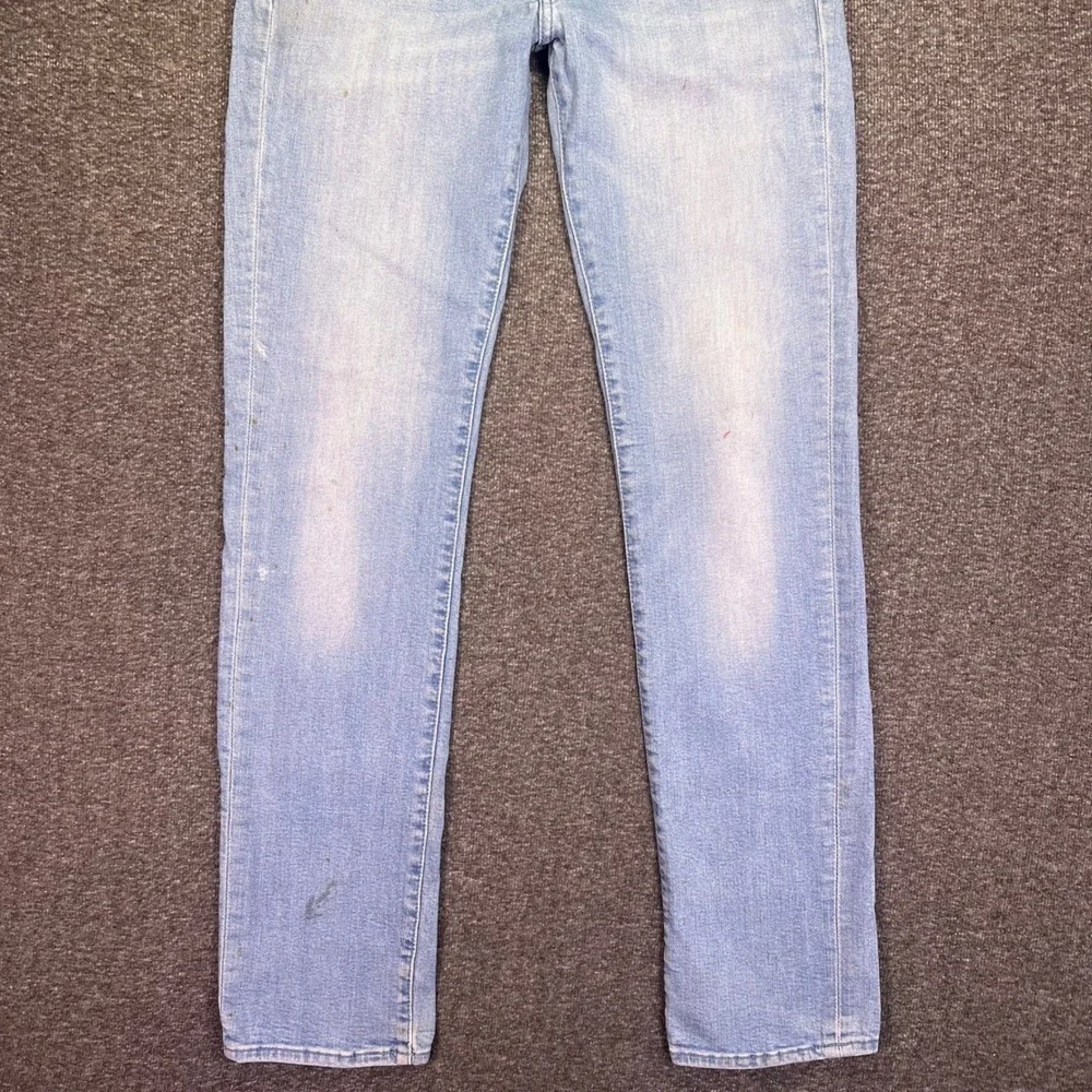 Levis Premium 511 Slim Jeans Mens 31x33 Light Wash Blue Casual Stretch Denim